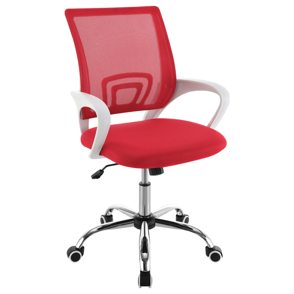 Felton - Upholstered Adjustable Home Office Desk Chair Red by CoasterEveryday | Bel Furniture