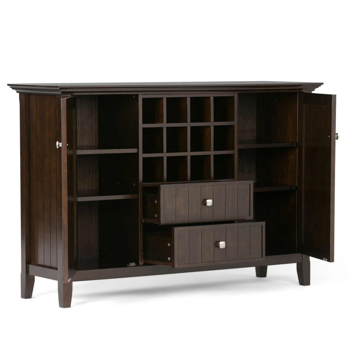 Bedford - Sideboard Buffet And Wine Rack by Simpli-Home | Bel Furniture