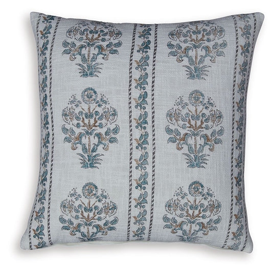 Paulmour - Pillow (Set of 4) - Ivory / Green / Brown