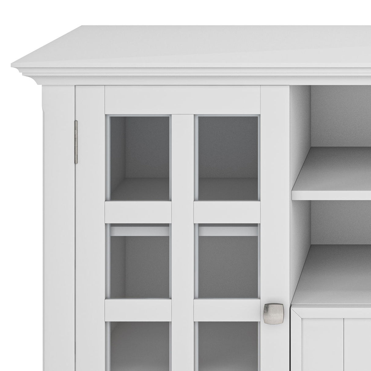 Acadian - Handcrafted Tall TV Media Stand by Simpli-Home | Bel Furniture