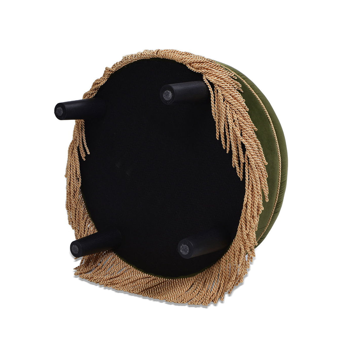 Yolanda - Round Upholstered Accent Ottoman by Jennifer Taylor Home | Bel Furniture