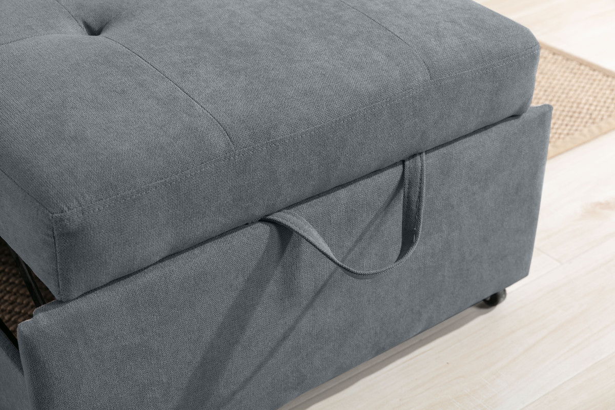 Hannah - Woven Convertible Armchair by Lilola Home | Bel Furniture