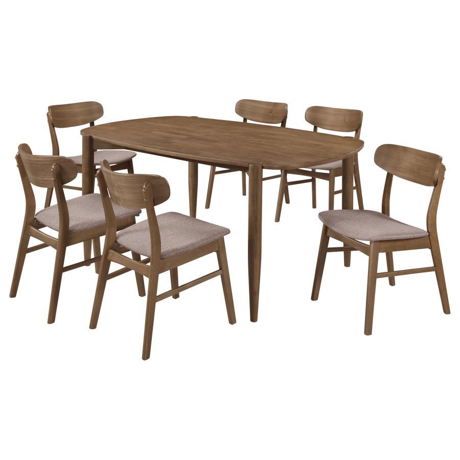 Dortch - Oval Solid Wood Dining Set by Coaster Fine Furniture | Bel Furniture