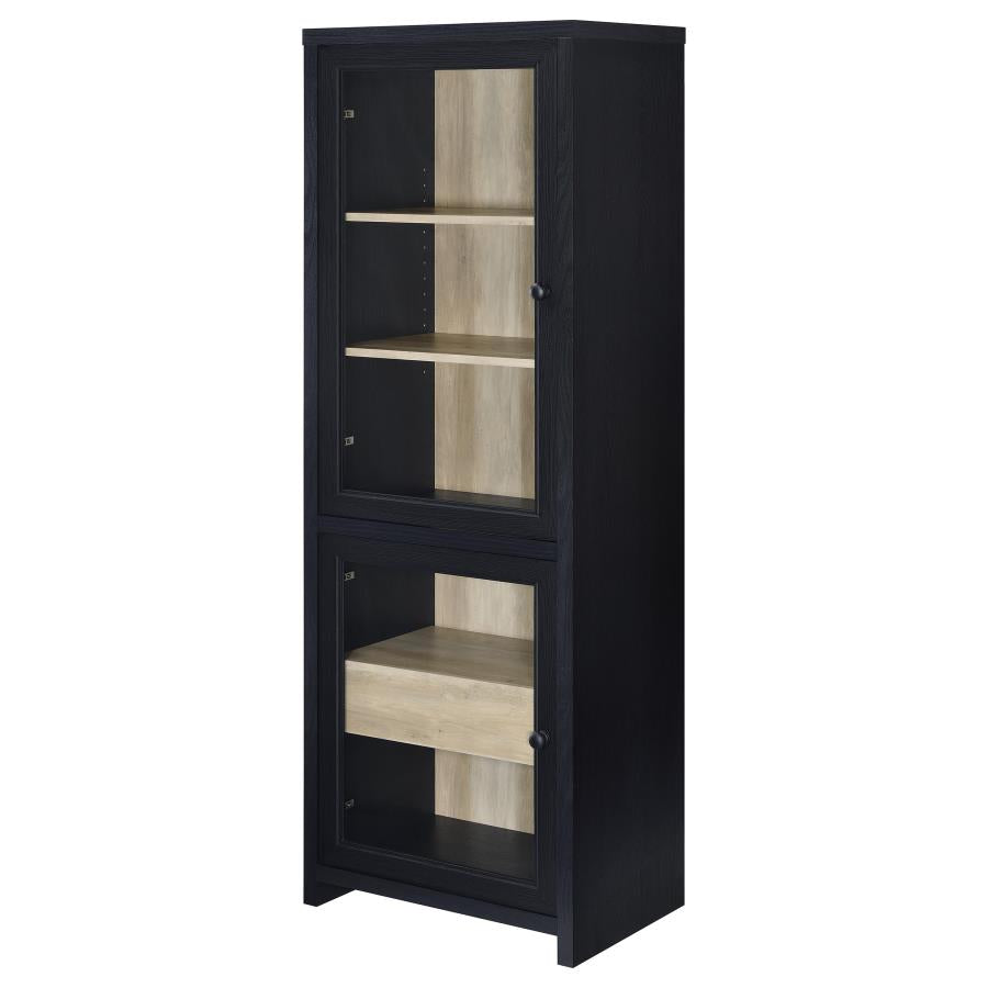 Denison - 3 Piece Entertainment Center 79" TV Stand - Black