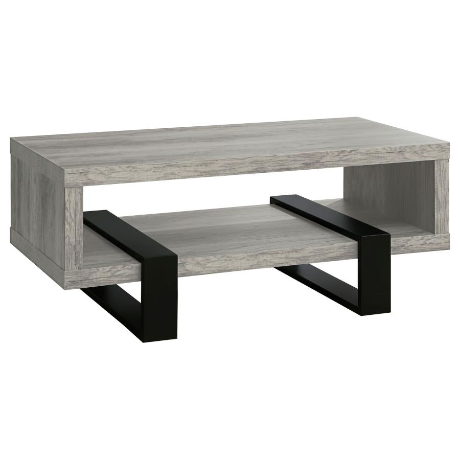 Dinard - Engineered Wood Coffee Table - Gray Driftwood