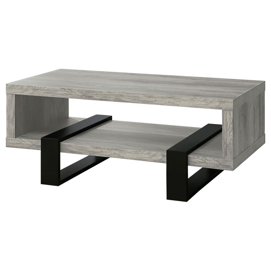 Dinard - Engineered Wood Coffee Table - Gray Driftwood
