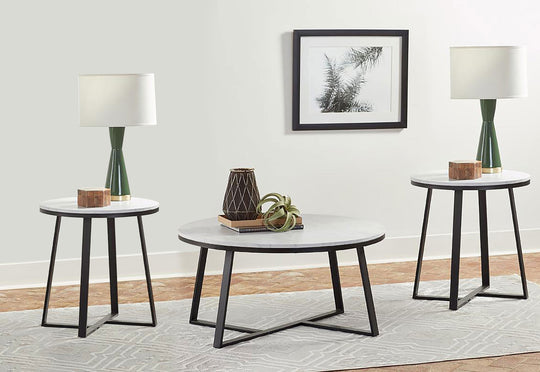 Hugo - Faux Marble Coffee Table Set
