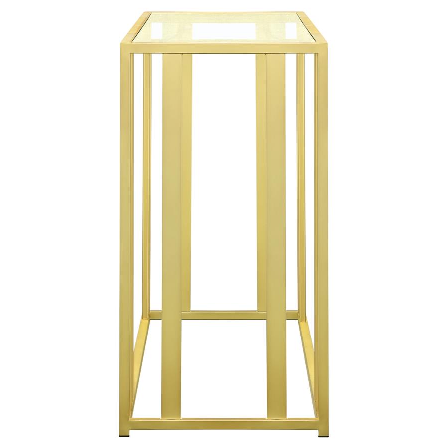 Adri - Glass Top Entryway Sofa Console Table