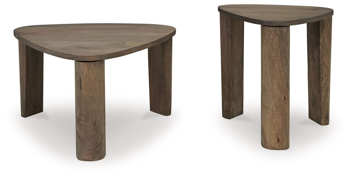 Reidport - Grayish Brown - Accent Cocktail Table Set (Set of 2) by Signature Design by Ashley® | Bel Furniture