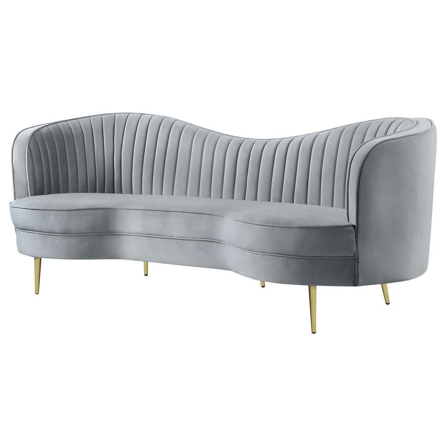 Sophia - Upholstered Channel Tufted Sofa by CoasterEssence | Bel Furniture
