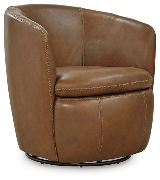 Kierreys - Swivel Chair Light Brown by Signature Design by Ashley® | Bel Furniture