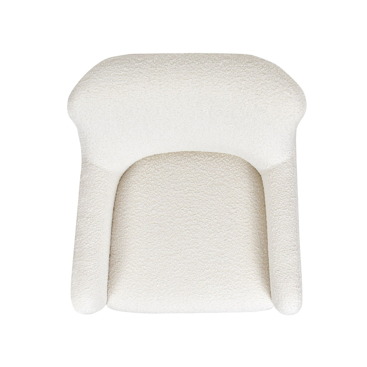 Nimbus - Curved Accent Chair - Ivory White by Jennifer Taylor Home | Bel Furniture