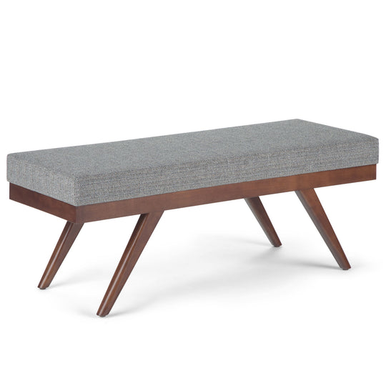 Chanelle - Mid-Century Ottoman Bench Black by Simpli-Home | Bel Furniture