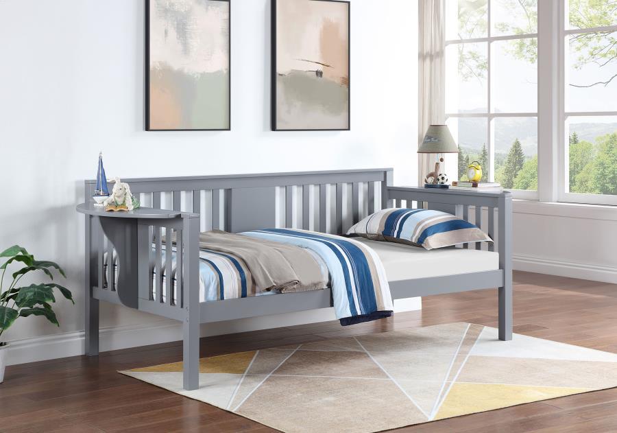 Bethany - Wood Daybed With Drop-Down Tables Gray by Coaster Fine Furniture | Bel Furniture