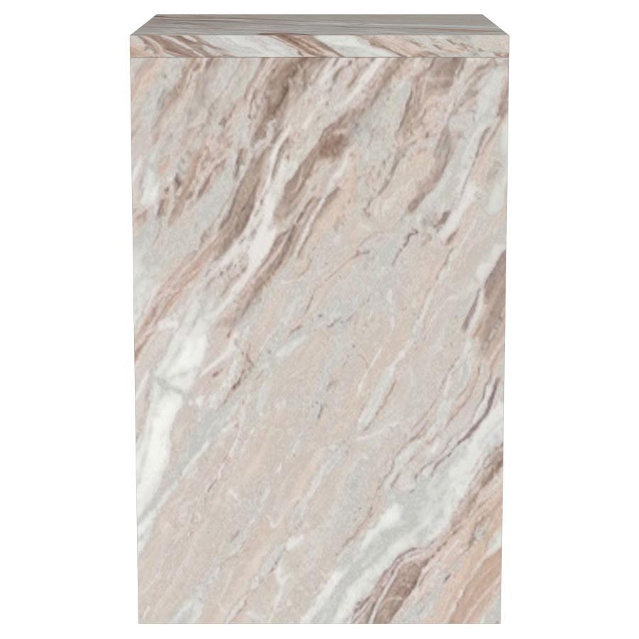 Bowdoin - Genuine Marble Accent Side Table - Gray by Coaster Fine Furniture | Bel Furniture