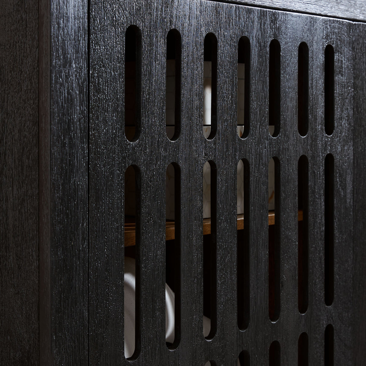 Vallisburg - Black / Natural - Accent Cabinet by Signature Design by Ashley® | Bel Furniture