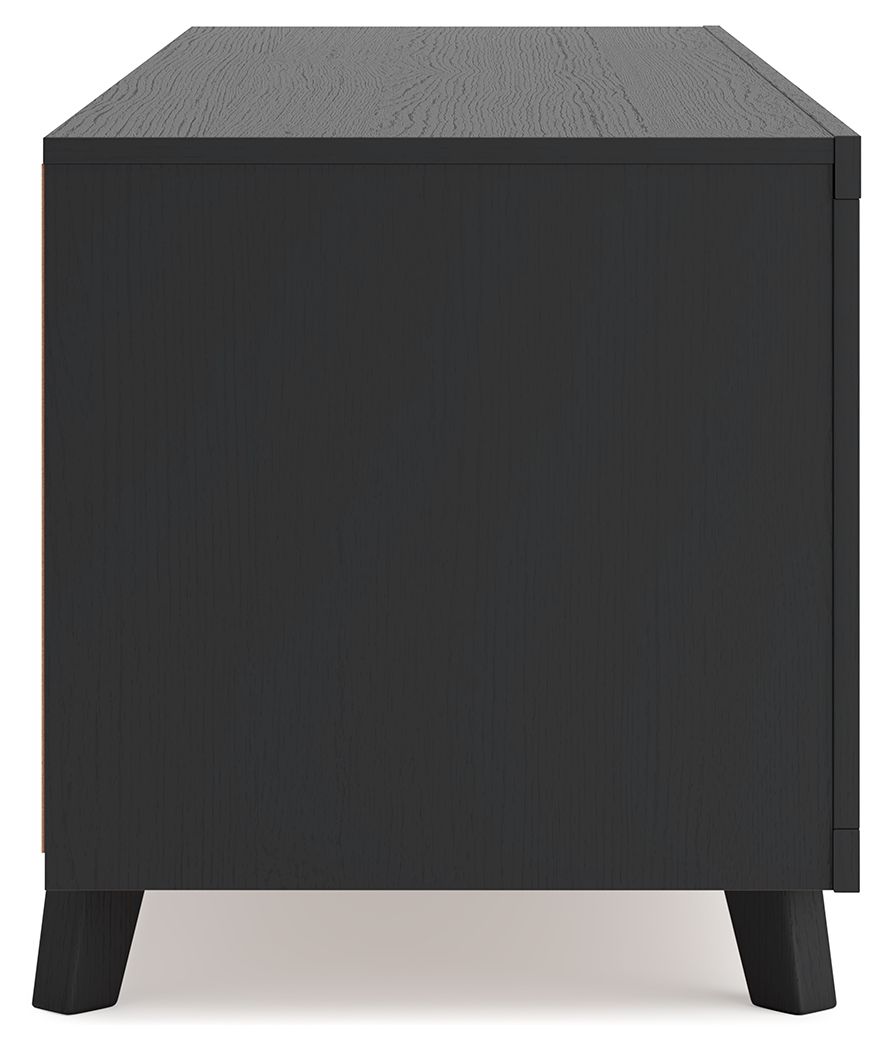 Danziar - Black - Extra Large TV Stand by Signature Design by Ashley® | Bel Furniture