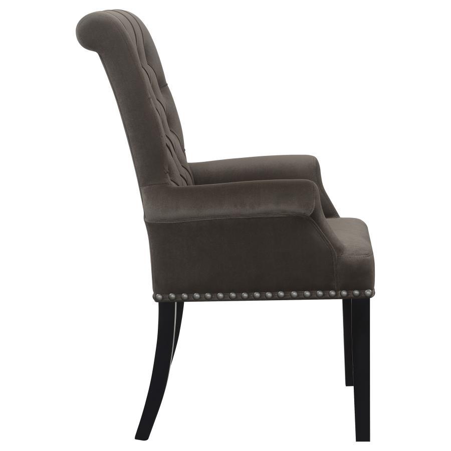 Alana - Upholstered Dining Arm Chair by CoasterElevations | Bel Furniture