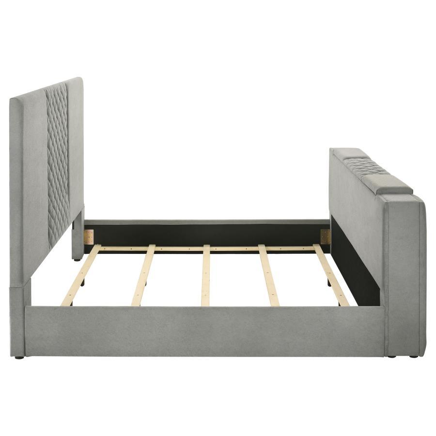 Tara - Upholstered Panel TV Bed