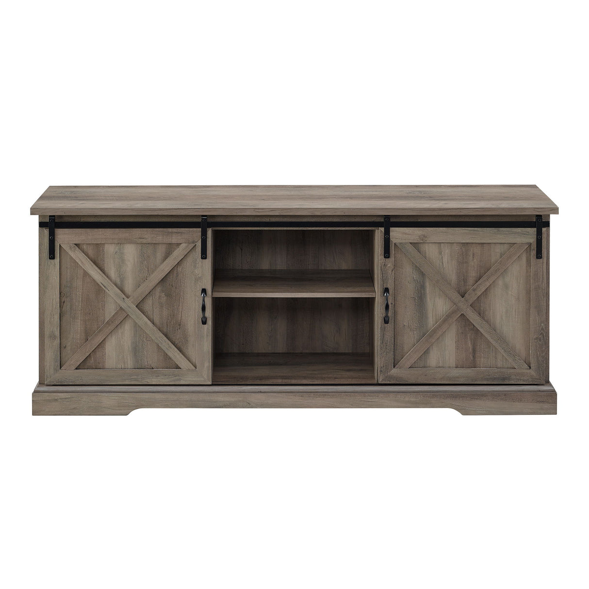 Farmhouse Sliding X Barn Door TV Stand by Walker Edison | Bel Furniture