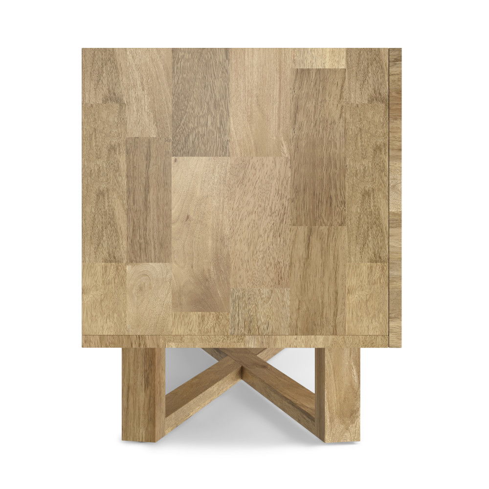 Harrow - TV Media Stand - Natural by Simpli-Home | Bel Furniture