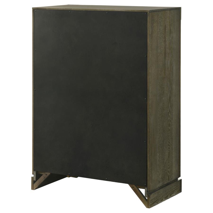 Gran Park - 5-Drawer Bedroom Chest Of Drawers - Dark Cocoa by Coaster Fine Furniture | Bel Furniture