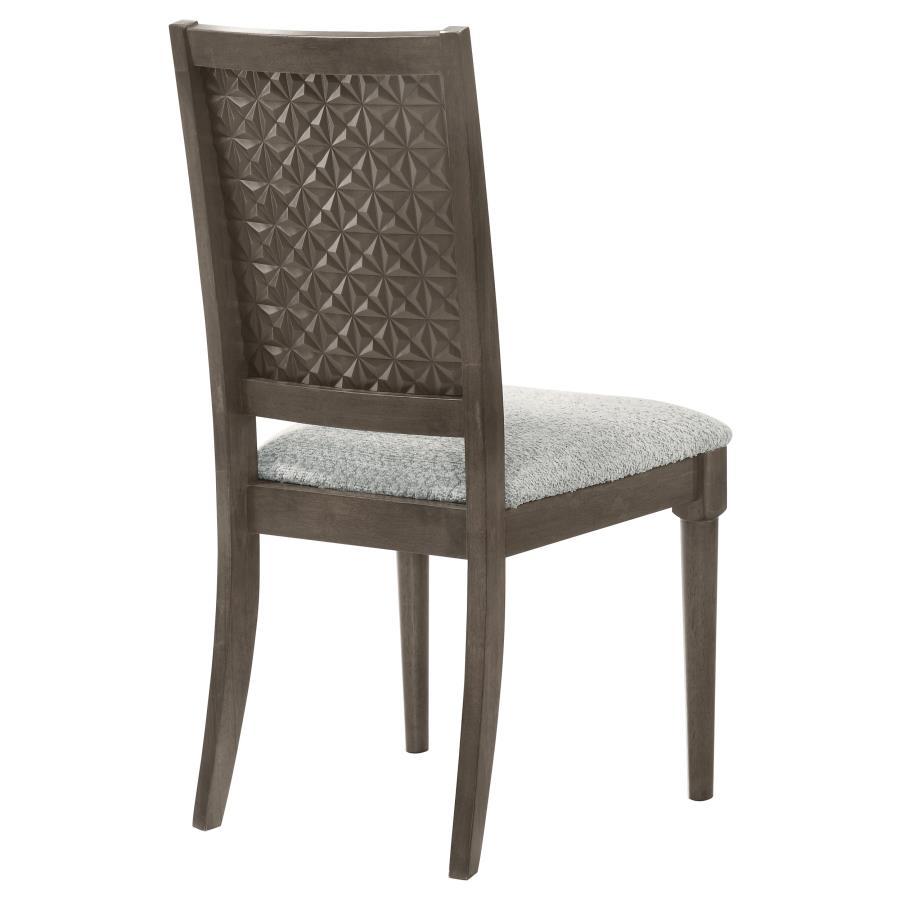 Onslow - Upholstered Dining Side Chair (Set of 2) - Dark Brown by Coaster Fine Furniture | Bel Furniture