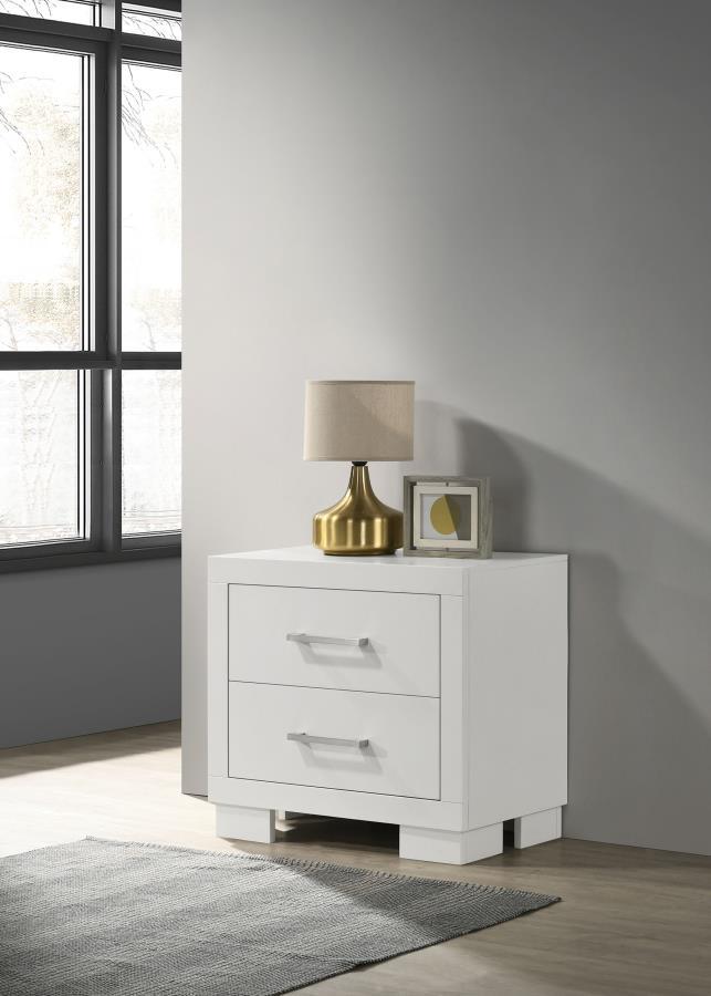 Jessica - 2-Drawer Nightstand by CoasterEssence | Bel Furniture