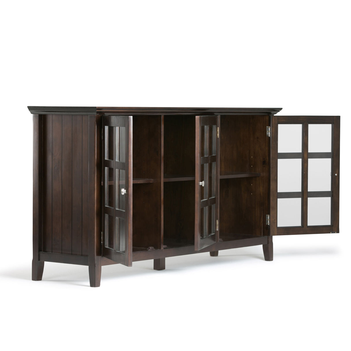 Acadian - Wide Storage Cabinet Handcrafted by Simpli-Home | Bel Furniture