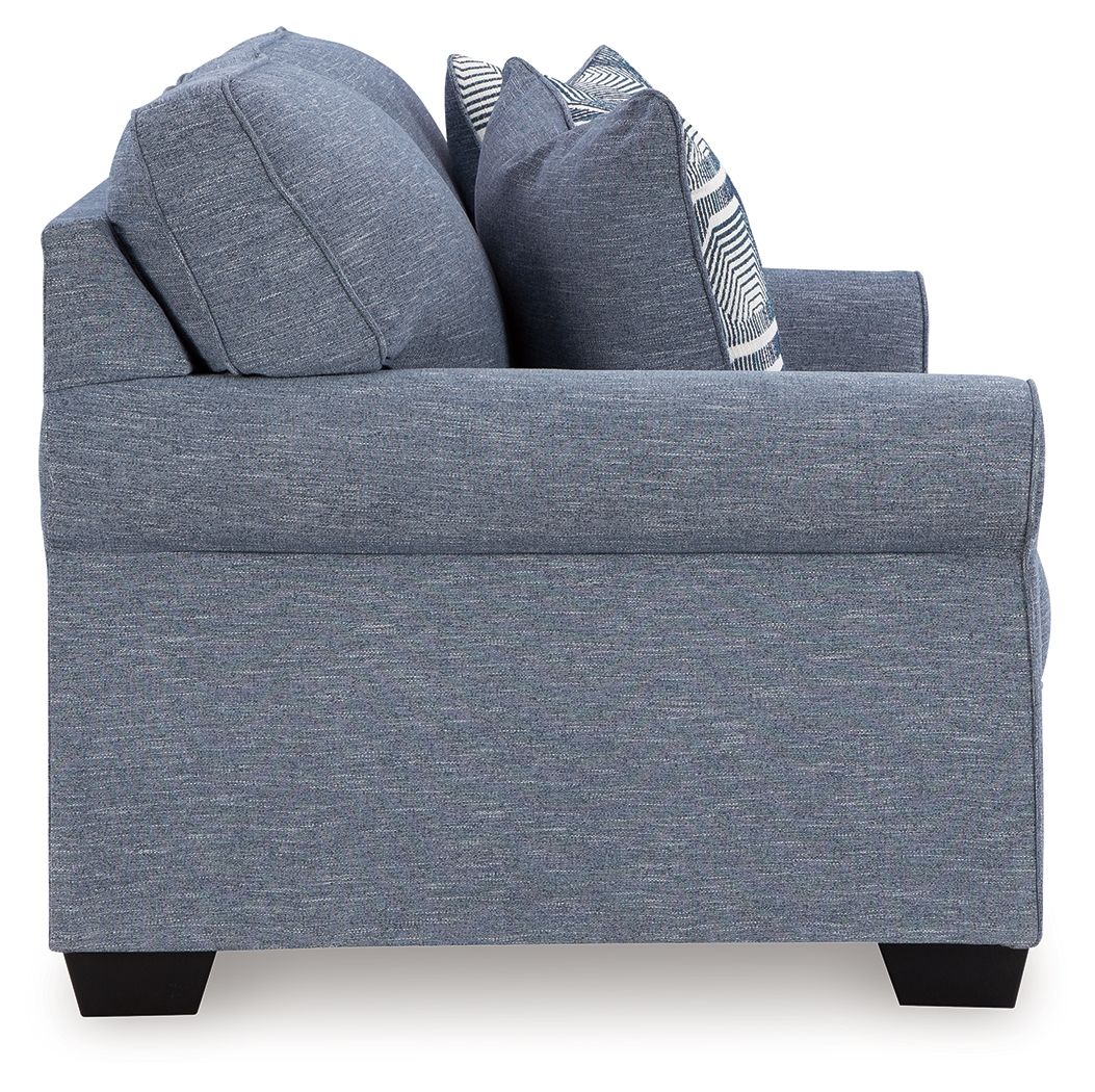 Carissa Manor - Denim - Loveseat by Benchcraft® | Bel Furniture