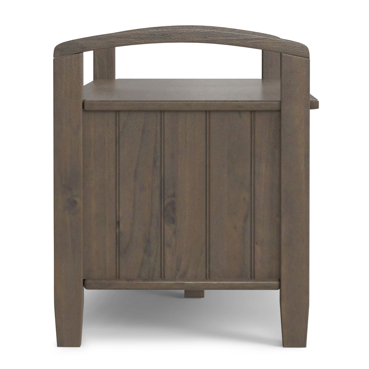 Lev - Entryway Storage Bench - Smoky Brown by Simpli-Home | Bel Furniture
