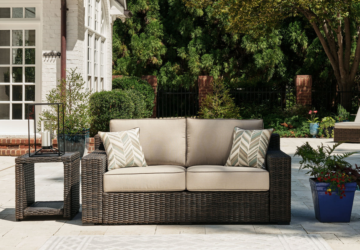 Coastline Bay - Brown - Loveseat W/Cushion by Signature Design by Ashley® | Bel Furniture