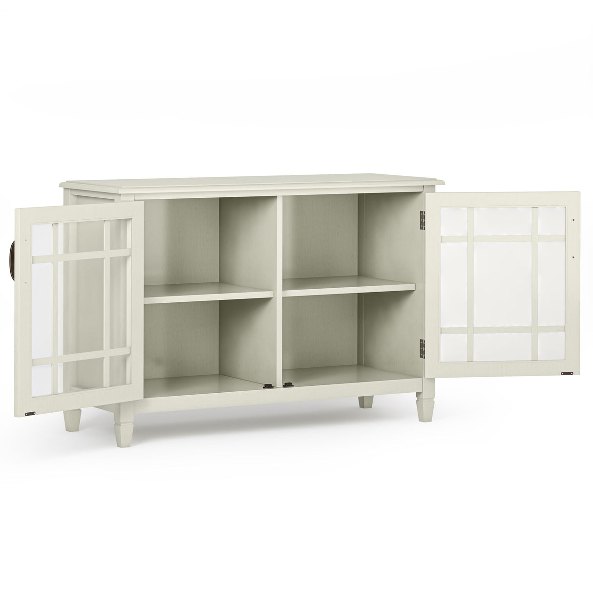 Connaught - Handcrafted Low Storage Cabinet by Simpli-Home | Bel Furniture