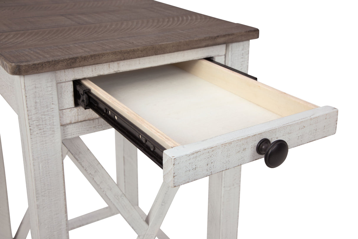 Adalane - White / Gray - Accent Table by Signature Design by Ashley® | Bel Furniture