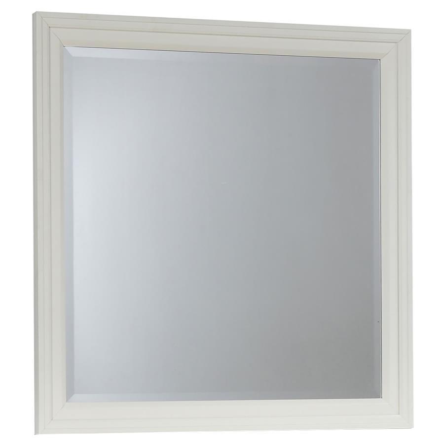 Sandy Beach - Vertical Dresser Mirror White by CoasterEssence | Bel Furniture