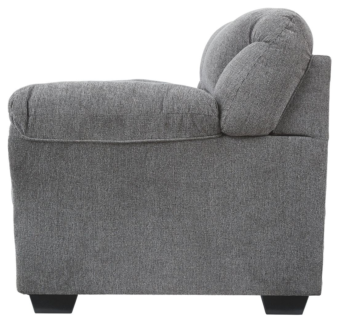 Allmaxx - Pewter - Loveseat by Benchcraft® | Bel Furniture