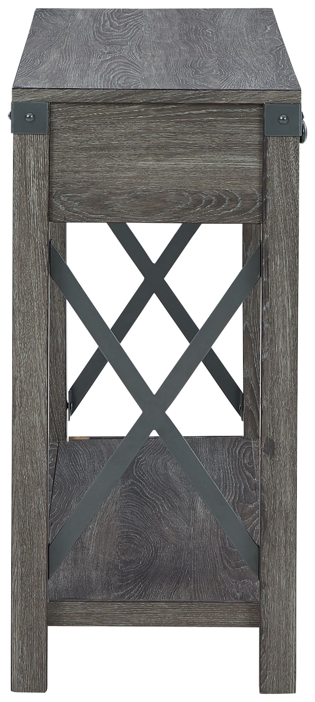 Freedan - Grayish Brown - Console Sofa Table by Signature Design by Ashley® | Bel Furniture