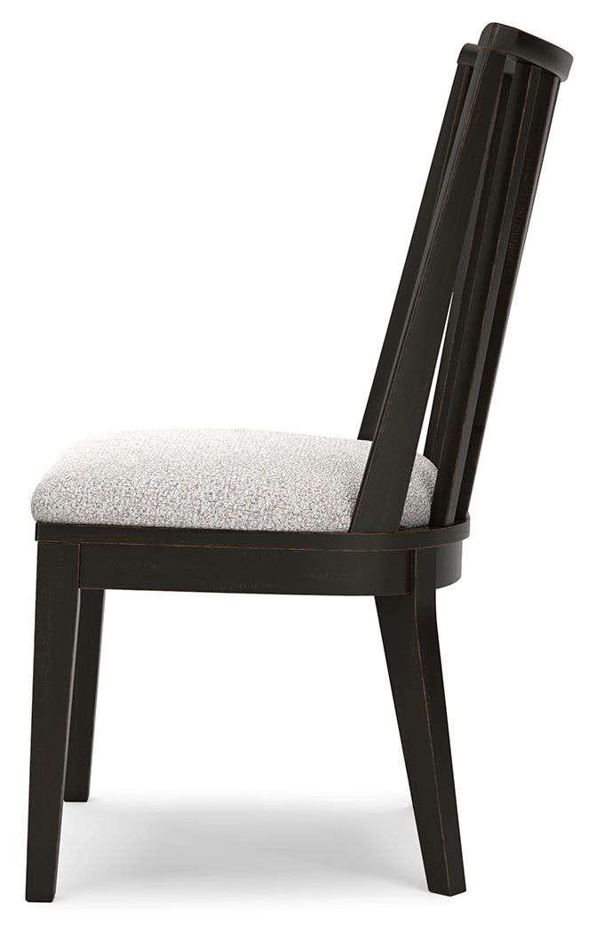 Galliden - Black - Dining Upholstered Side Chair (Set of 2) by Signature Design by Ashley® | Bel Furniture