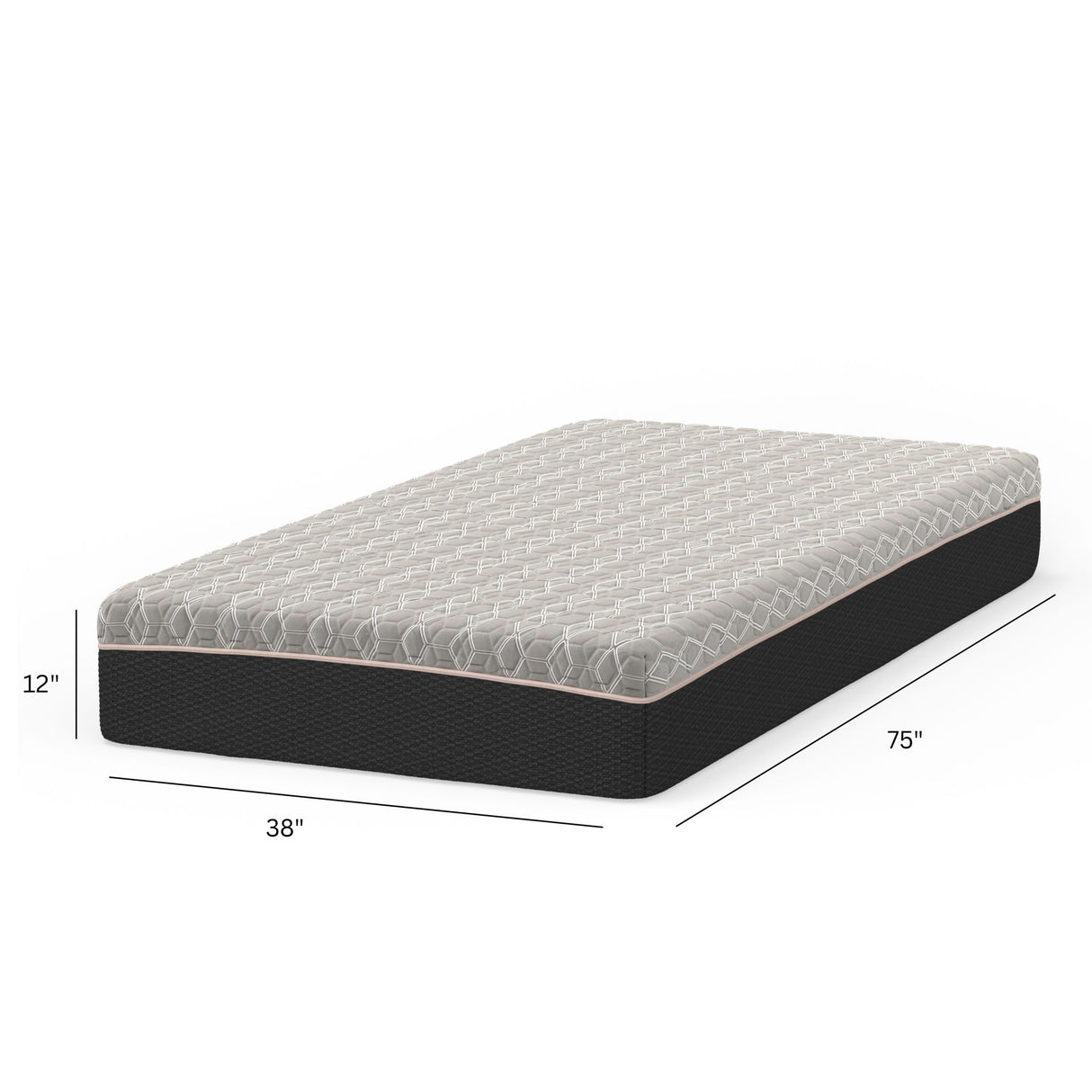 Copper Lux Hybrid - 12" Mattress With Copper Infused Contouring Memory Comfort Layer And Supportive Coil System