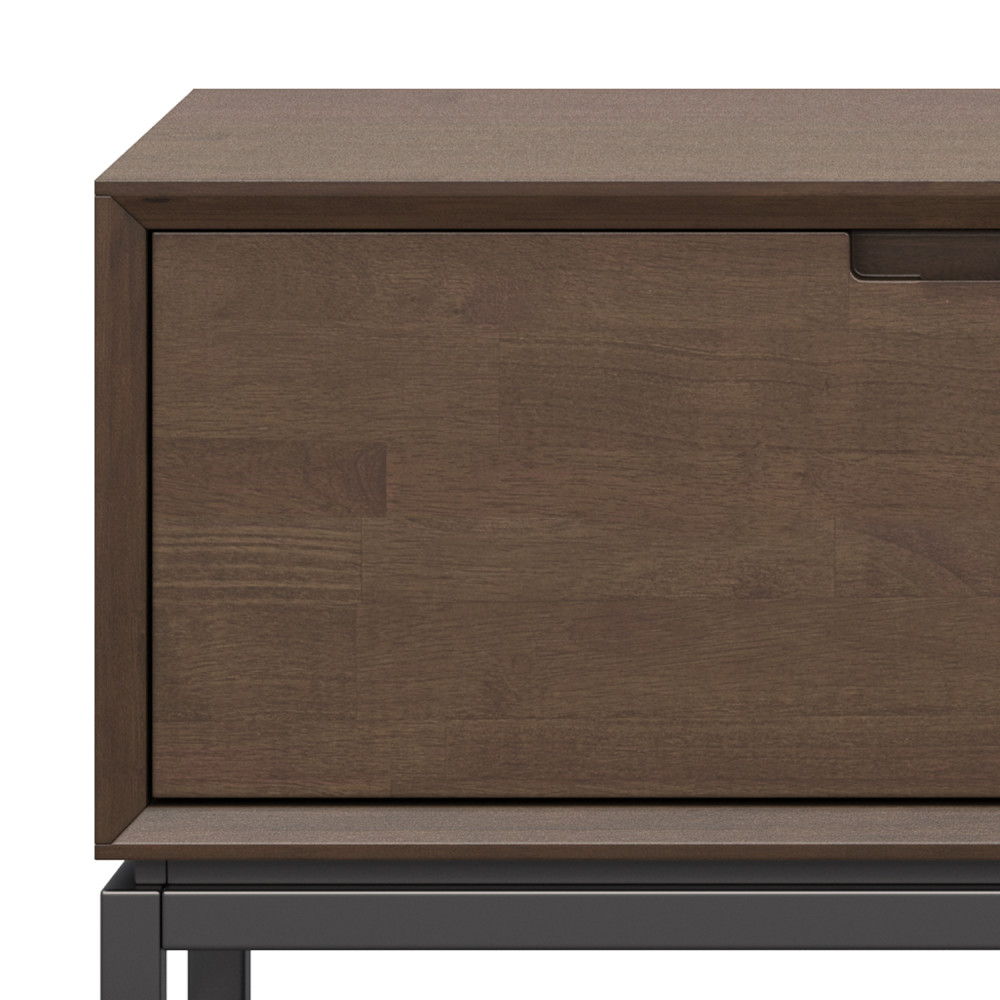 Banting - Low TV Stand - Walnut Brown by Simpli-Home | Bel Furniture