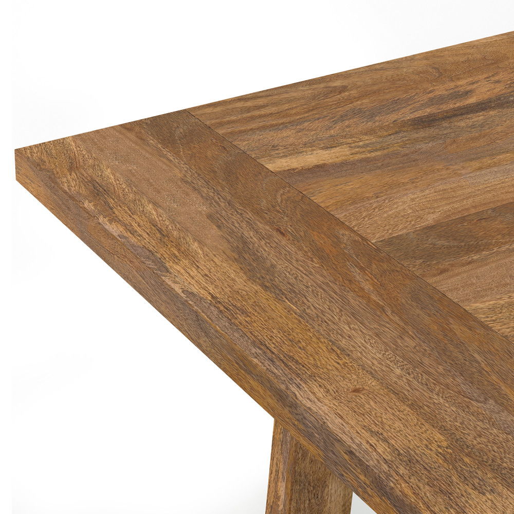 Whitley - Dining Table In Burnt Wax - Brown by Simpli-Home | Bel Furniture