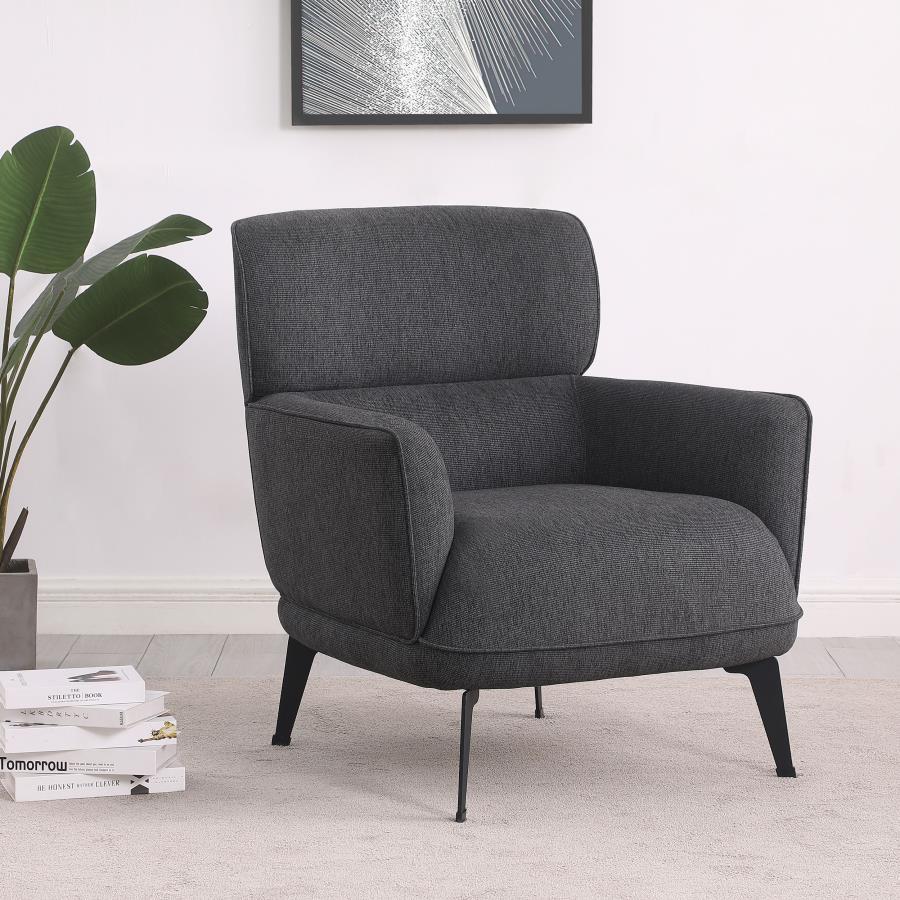 Andrea - Upholstered Crecent Arm Accent Chair by Coaster Fine Furniture | Bel Furniture