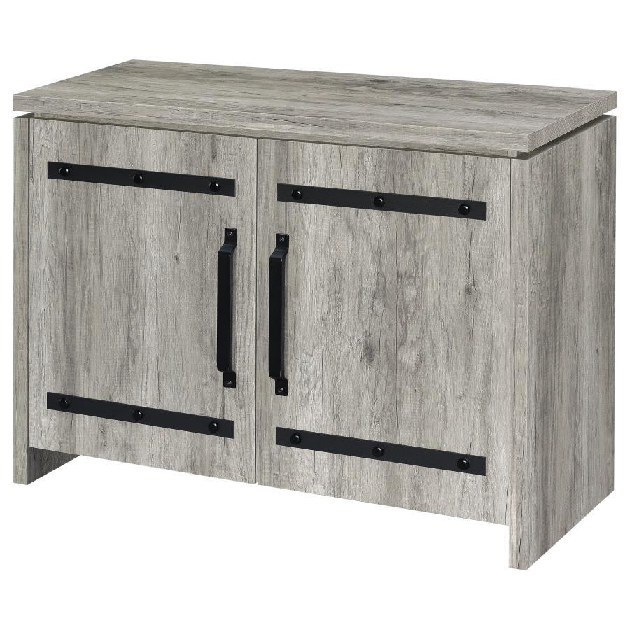 Enoch - 2 Door Engineered Wood Accent Cabinet - Gray Driftwood by CoasterEveryday | Bel Furniture