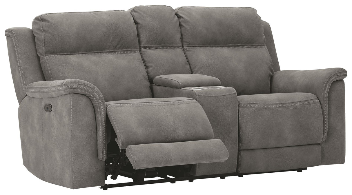 Next-Gen Durapella - Reclining Power Loveseat With Console by Signature Design by Ashley® | Bel Furniture