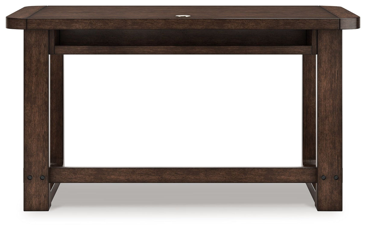 Breckington - Dark Brown - Home Office Desk by Signature Design by Ashley® | Bel Furniture