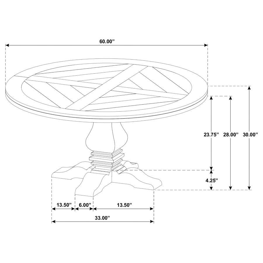 Florence - Round Dining Table Set by Coaster Fine Furniture | Bel Furniture