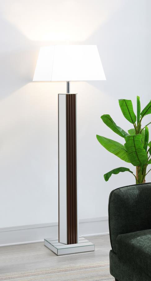 Elena - Square Tapered Mirrored Lamp by Coaster Fine Furniture | Bel Furniture