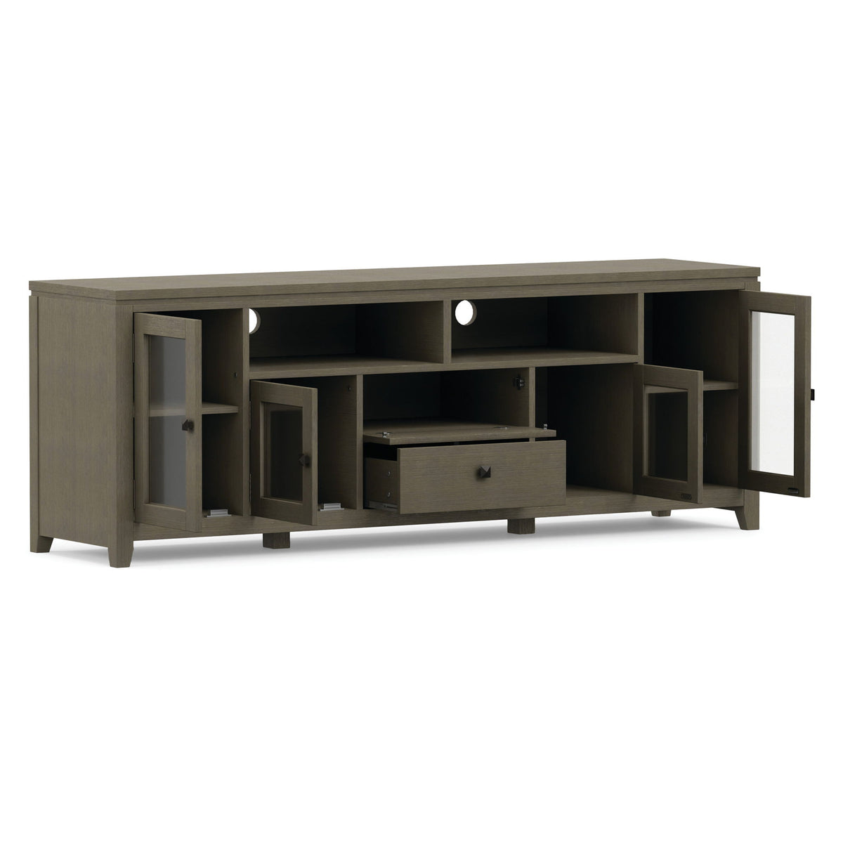 Cosmopolitan - Wide TV Media Stand - Farmhouse Gray
