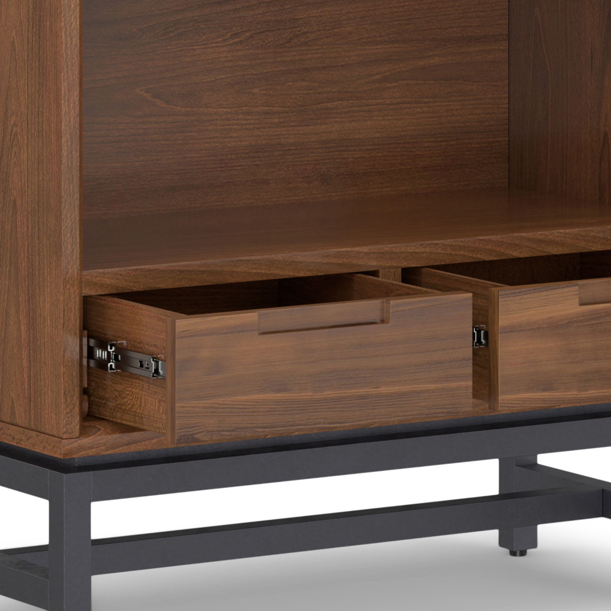 Banting - Mid Century Bookcase, Handcrafted by Simpli-Home | Bel Furniture