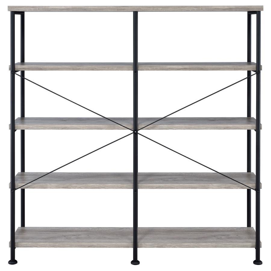 Analiese - 4-Shelf Double Bookshelf by CoasterEveryday | Bel Furniture